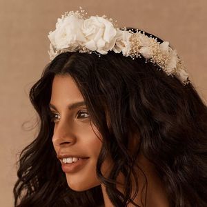 BHLDN X Les Couronnes De Victoire Blanche Preserved Flower Crown